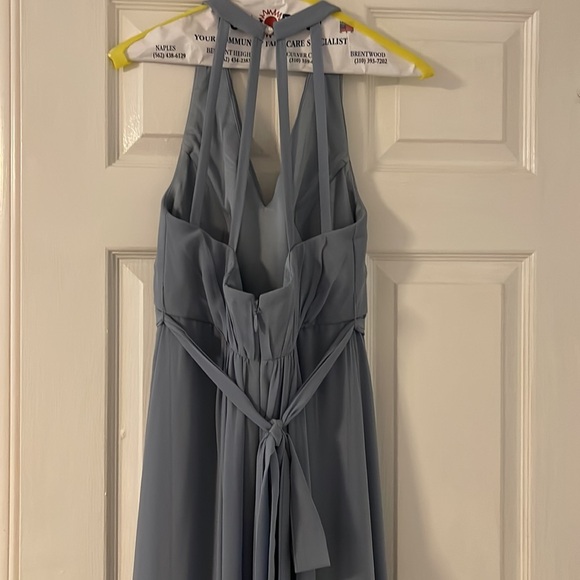 COPY - Maternity Bridesmaid Dress by Azazie - size A4 in dusty blue - Picture 4 of 5